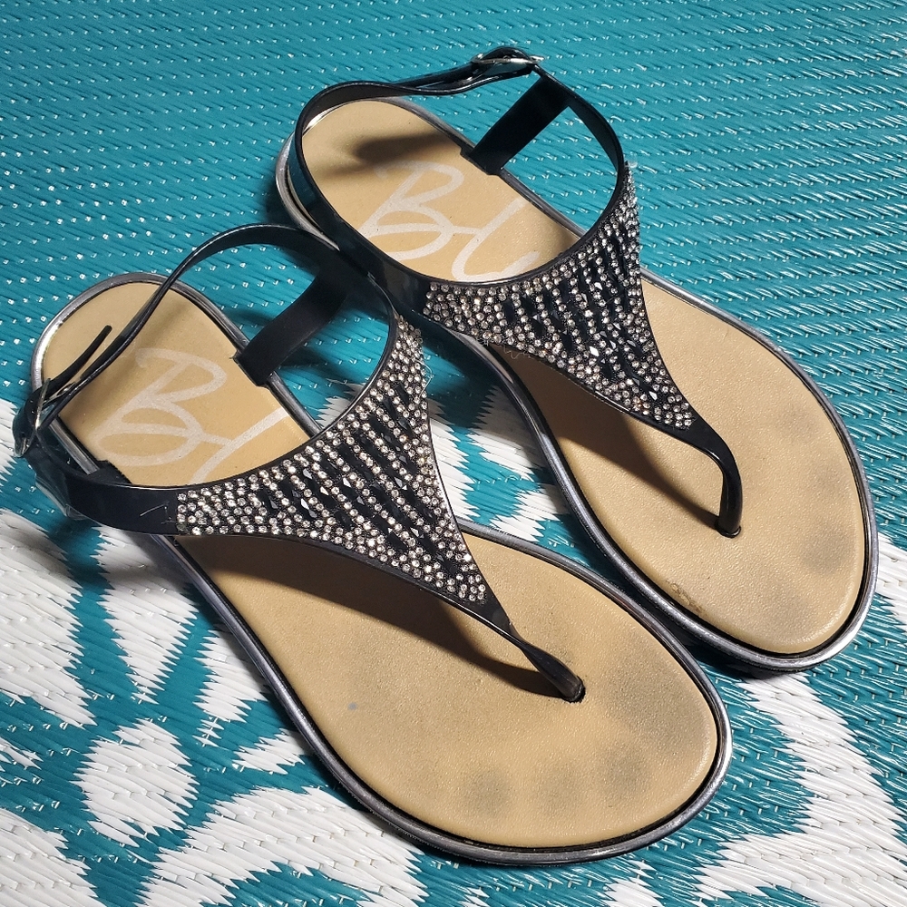 Blue sandals size 6